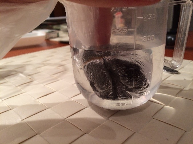 ...a ponoríme sáčok pod hladinu